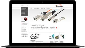 Website Gigalight  Interconnection hardware Responsive design